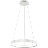 LUCE Design Pendellampa Niike, Vitt / opal, Vardagsrum / matsal, Metall, Modern