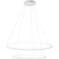 LUCE Design Pendellampa Axis, Vitt / opal, Vardagsrum / matsal, Metall, Modern