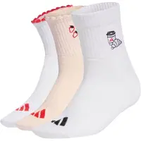 Adidas Sportsockor 'Graphic 3 Pair Pack' rosé / knallröd / svart / vit