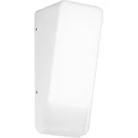 In.tec® LED utomhus vägglampa Coupe, Vitt / opal, Aluminium / grå / zink, Modern, LED-vägglampa utomhus