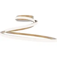 LUCE Design LED taklampa Coaster, Mässing / guld, Vardagsrum / matsal, Aluminium / grå / zink, Modern, LED-taklampa