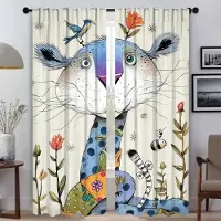Household supplies MH Magiska Magiska Skiljevägg Anti-mygggardiner för Kamera Halloween Dekoration Eleganta Rumsgardiner 2 Stycken Tyll för Sovrum W50xH70cmx2pcs-CL