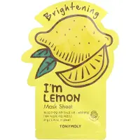 TonyMoly Jag är Citron, Uppljusande Skönhetsmaskark, 1 Ark, 21G(0.74Oz) yellow