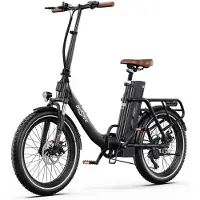 ONESPORT Elektrisk cykel hopfällbar OT16-2 20 250W Motor Topphastighet 25Km/h 48V 17AH Max räckvidd 120Km Max belastning 150Kg With Accelerator svart