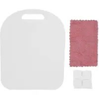 Konnwei Glidbräda Vit Akryl ABS Köksbänkskiva Apparat Glidbricka för TM5 TM6 8mm/0.31in