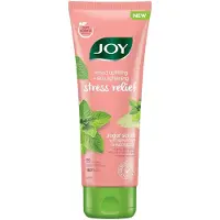 Joy Stämningshöjande Hudmjukgörande Sockerskrubb 200 ml Förpackning med 1 | Exfolierande Ansiktsskrubb med Grönmynta & Eukalyptus, 100% Vegansk