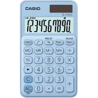 Casio SL-310UC-LB Miniräknare Ljusblå Display (ställen): 10 solcell, batteri (B x H x D) 70 x 8 x 118 mm