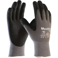 Maxiflex Handskar stickade & PU-beläggning Maxi-Flex No. 9 / L nylon/polyamid grå förpackning à 12 par