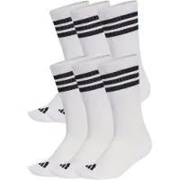 Adidas 3-stripes Essentials Cushioned Crew Strumpor 6 Par, storlek 43-45