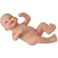 Munecas Arias vinyl lele kudikis, flicka 42 cm - docka, långa vågor