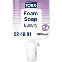 Tork Tvål Tork Luxury S4, 524901, skum, parfymerad, 1 L, 6-pack.