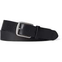 Ralph Lauren för män. 405913732001 Läderbälte med svart häst (42 cm), Casual, Klassisk, Hud