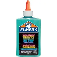 ELMER'S Elmers glow-in-the-dark hobbylim blå 147 ml