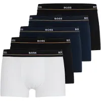 BOSS Boxershorts 'Essential' marinblå / kobaltblå / svart / vit