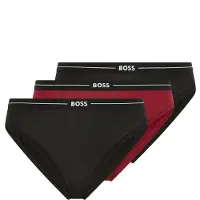 BOSS Kvinnors 3-pack med logo midjebandstrosor i flera färger