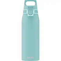 SIGG Shield One Glacier, Daglig användning, 0,75 ml, Fliplock, Rostfritt stål, Turkos, Vuxen