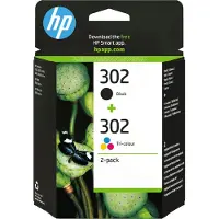HP 302 Bläck Kombi-pack Original Svart, Cyan, Magenta, Gul X4D37AE Bläck