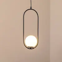 Opviq Glas pendellampa , dimbar, Svart, Vardagsrum / matsal, Glas, Modern, Pendellampa