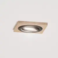 Lamkur Takmonterad lampa Tobby, 10 x cm, 3-pack ek GU10 Tobby , dimbar, Ljust trä, Vardagsrum / matsal, Trä, Skandinavisk, Infällda spotlight