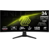 MSI PC-skärm - - MAG 346CQ - 34" UWQHD - 180 Hz - Böjd VA