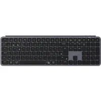 Keychron B6 Pro - Tangentbord - Ultra-Tunn - 100% - full size - trådlös - Bluetooth 5.2, 2.4 GHz - QWERTY - Nordisk - rymdgrå