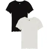 We fashion T-shirt svart / vit