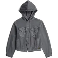 G-Star Washed Hoodie Sweater Jacket - Grey - Women