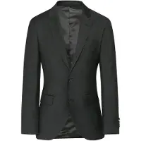 Hackett London för män. HM441678 Amerikansk ullkavaj enfärgad mörkgrå (36/32), Casual, Klassisk