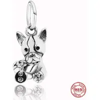 Most Beutiful Ny 925 Sterling Silver Enhörning Katt Hund Uggla Apa Footprint Söt djur DIY Fina Pärlor Passar Original Fashion Charm Armband