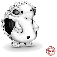 Most Beutiful Ny 925 Sterling Silver Enhörning Katt Hund Uggla Apa Footprint Söt djur DIY Fina Pärlor Passar Original Fashion Charm Armband