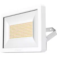 Theben LED-utomhusstrålare theLeda B50 dual, vit, IP65, Vitt / opal, Aluminium / grå / zink, LED-utomhuslampa
