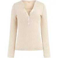 GUESS Jeans Beige Polyester Kvinnor Tröja