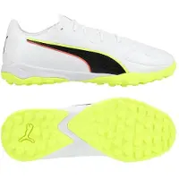 Puma King 20 Match TT Unleashed - White/Röd/Gul - Turf (TF), storlek 41