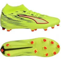 Puma Ultra 6 Play + FG/AG Unleashed - Gul/Svart/Röd/Gul, storlek 40½