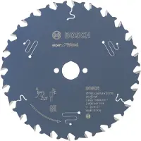 Bosch Cirkelsågblad - - Expert för trä - 160 x 20 x 2,6 mm - 24 tänder - Blå