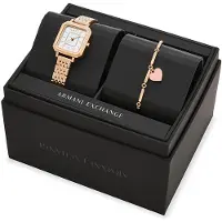 Giorgio Armani Analog klocka 'LEILA' roséguld / vit