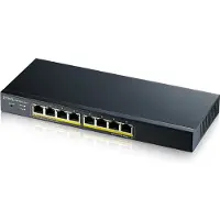 Zyxel GS1900-8HP - Switch - smart - 8 x 10/100/1000 (PoE+) - skrivbordsmodell, väggmonterbar - PoE+ (70 W)
