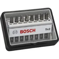 Bosch Robust Line 2607002557 Bit-Set 8 delar Stjärnspår Pozidriv