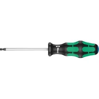Wera 352 Verkstad Insexnyckel-skruvmejsel Nyckelvidd (metrisk): 4.8 mm Nyckellängd (tum): 3/16 tum Klinglängd: 100 mm Mått - Längd: 205 mm