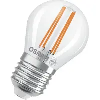 Osram HOMELIGHTING 4099854255243 LED-lamp EEK A (A - G) E27 Droppform 3.8 W = 60 W Varmvit (Ø x H) 45 mm x 45 mm 1 st