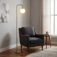 Opviq Golvlampa Viran , Mässing / guld, Vardagsrum / matsal, Metall, Golvlampa