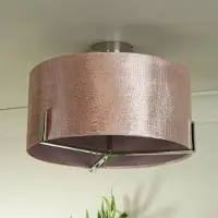 Searchlight Taklampa Kyran, dimbar, Röd, Vardagsrum / matsal, Textil / tyger / siden, Modern, Taklampa