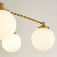 Searchlight Taklampa Feylinn, dimbar, Vitt / opal, Vardagsrum / matsal, Glas, Modern, Taklampa