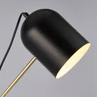 Searchlight Golvlampa Zaliha, Svart, Vardagsrum / matsal, Metall, Modern, Golvlampa