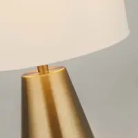 Searchlight Bordslampa Laynie, Creme / bärnsten, Vardagsrum / matsal, Textil / tyger / siden, Modern, Bordslampa