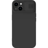 NILLKIN CamShield Silky Silikonfodral för iPhone 15 Plus (svart)