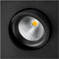 SG ARMATUREN Downlight Junistar Square Isosafe LED 7W DTW svart
