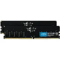Crucial - DDR5 - sats - 32 GB: 2 x 16 GB - DIMM 288-pin - 6000 MHz / PC5-48000 - CL48 - 1.1 V - ej buffrad - on-die ECC - svart