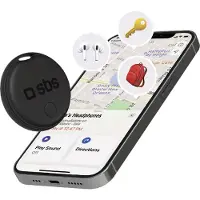 SBS mobile Track my Dot AirTag-nyckelring Apple Find My Svart