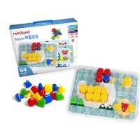 Miniland Superpegs Grundskola 64 Enheter